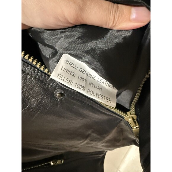 MEN'S SERGE PLATINI Short Trench Leather Coat Size Medium Vtg W Belt - Picture 12 of 13